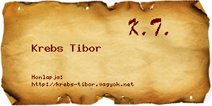 Krebs Tibor névjegykártya